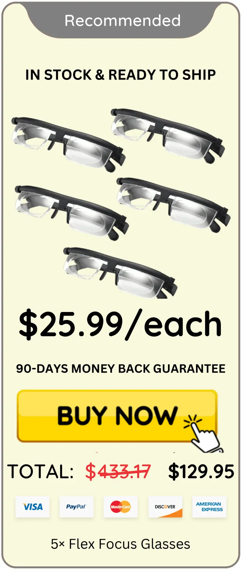 Flex Focus Glasses offer package price 